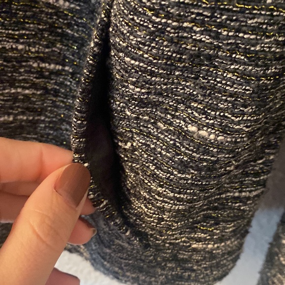 Gap tweed zip up blazer jacket size medium - Picture 5 of 7